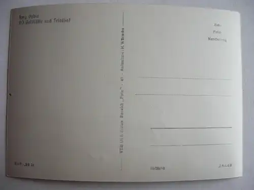 Alte AK Oybin Gaststätte Friedhof [aA626]