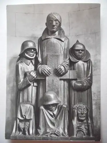 Alte AK Magdeburg Mahnmal Ernst Barlach [aA637]