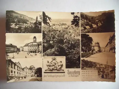 Alte AK Sonneberg Mehrbildkarte [aA654]