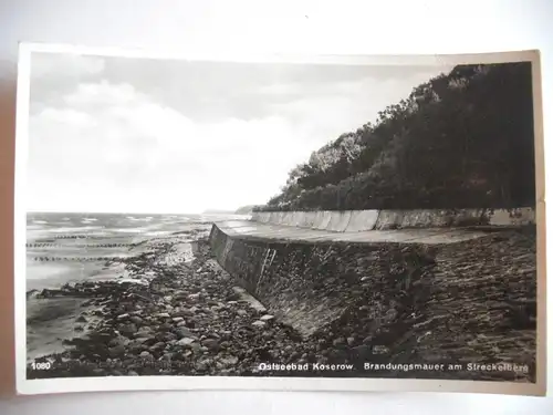 Alte AK Koserow Brandungsmauer [aA18]