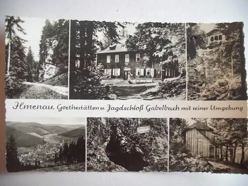 Alte AK Ilmenau Goethestätten Gabelbach [aA24]