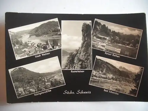Alte AK Sächsische Schweiz Wehlen Königstein Rathen… [aA28]