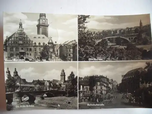 Alte AK Plauen Vogtland Mehrbildkarte [aA46]