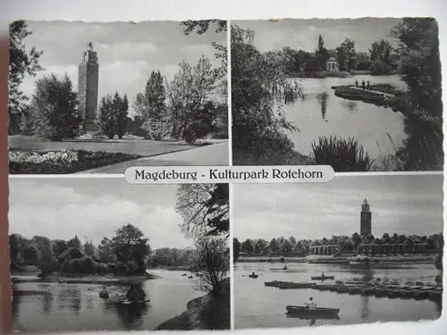 Alte AK Magdeburg Kulturpark Rotehorn [aA75]