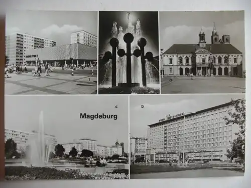 Alte AK Magdeburg Mehrbildkarte [aA78]