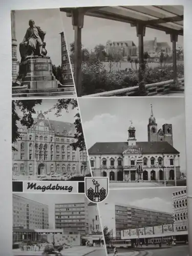 Alte AK Magdeburg Mehrbildkarte [aA82]