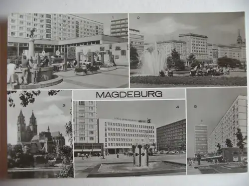 Alte AK Magdeburg Mehrbildkarte [aA83]