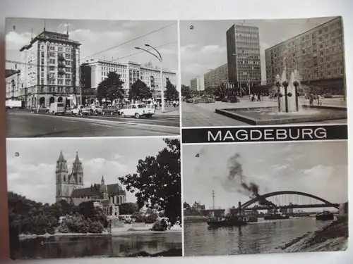 Alte AK Magdeburg Mehrbildkarte [aA86]