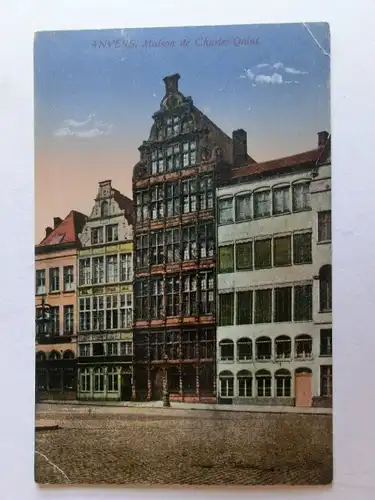Alte AK Anvers Antwerpen Maison de Charles Quint [aK861]