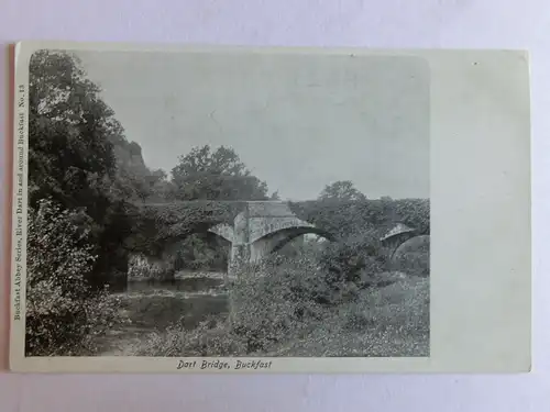 Alte AK Buckfast Dart Bridge Brücke Backfastleigh [aK892]