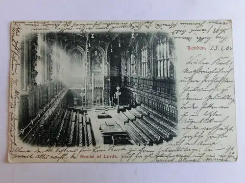 Alte AK House of Lords London 1904 [aK894]