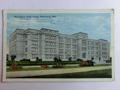 Alte AK Washington High School Milwaukee 1925 [aK913]