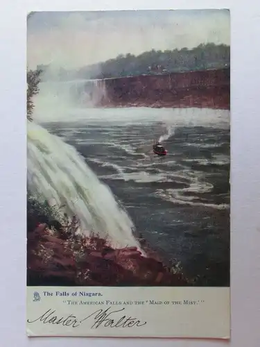 Alte AK The Falls of Niagara Niagarawasserfälle [aK914]
