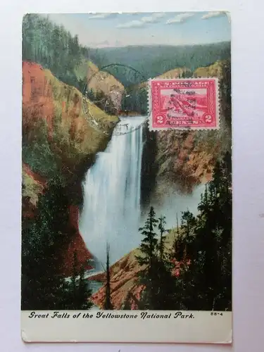 Alte AK Great Falls of the Yellowstone National Park [aK915]