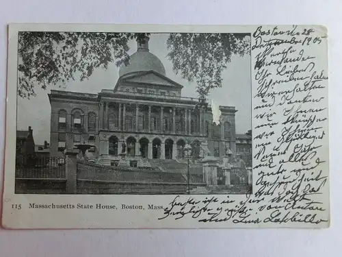 Alte AK Boston Massachusetts State House 1905 [aK925]