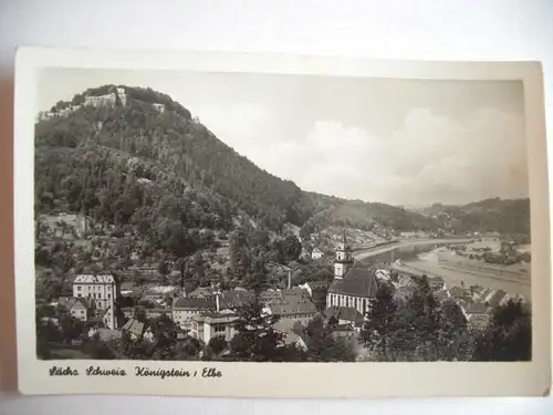 Alte AK Königstein Sächsische Schweiz [aA123]