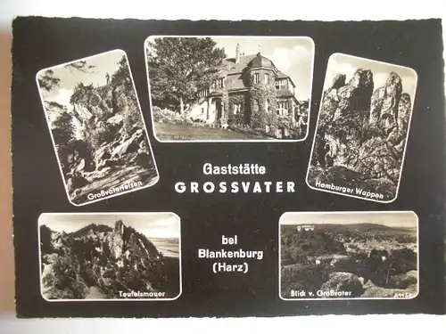 Alte AK Blankenburg Gaststätte Grossvater [aA154]