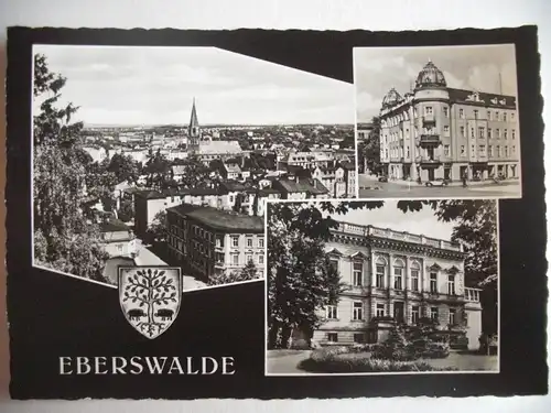 Alte AK Eberswalde Mehrbildkarte [aA158]