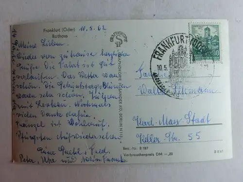 Alte AK Frankfurt Oder Rathaus [C1014]