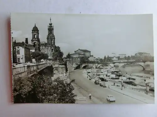 Alte AK Dresden Brühlsche Terrasse [C1023]