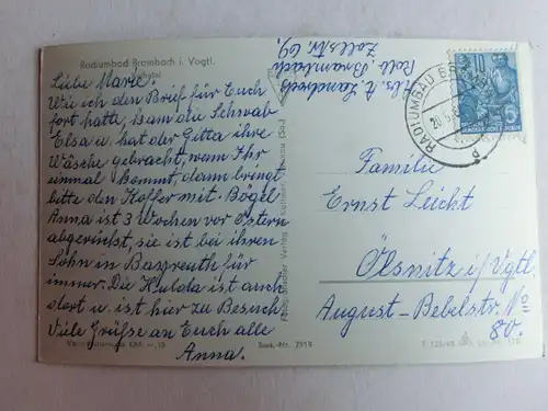 Alte AK Radiumbad Brambach Kurhotel [C1028]