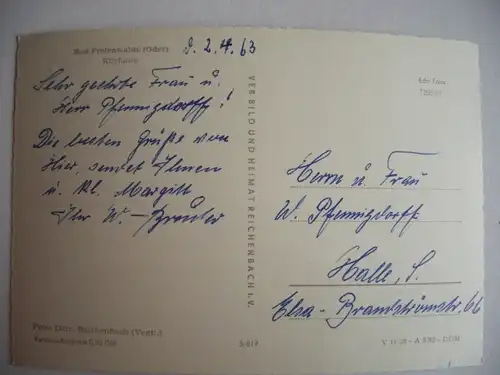 Alte AK Bad Freienwalde Kurhaus [aA159]