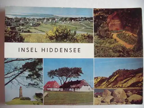 Alte AK Insel Hiddensee Mehrbildkarte [aA168]