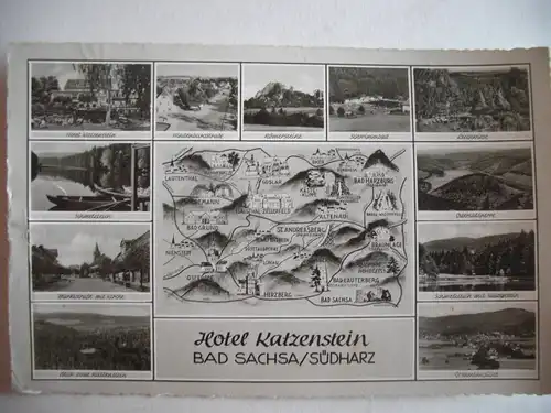 Alte AK Bad Sachsa Hotel Katzenstein [aA222]