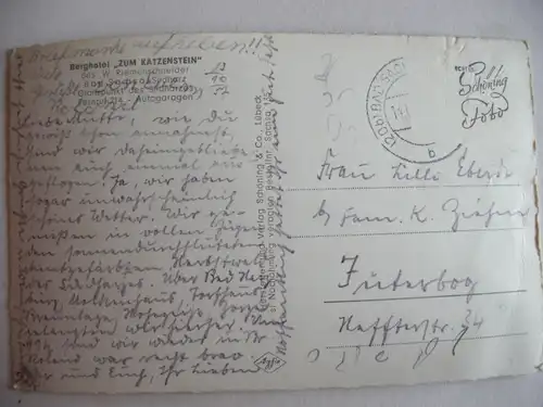 Alte AK Bad Sachsa Hotel Katzenstein [aA222]