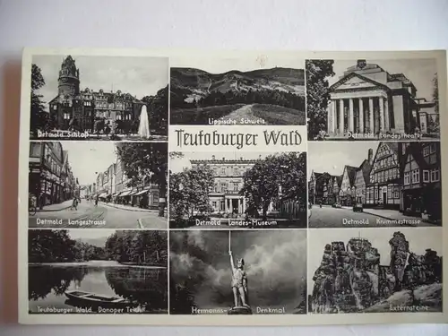 Alte AK Teutoburger Wald Mehrbildkarte [aA226]