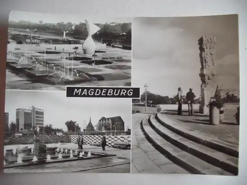 Alte AK Magdeburg Mehrbildkarte [aA283]