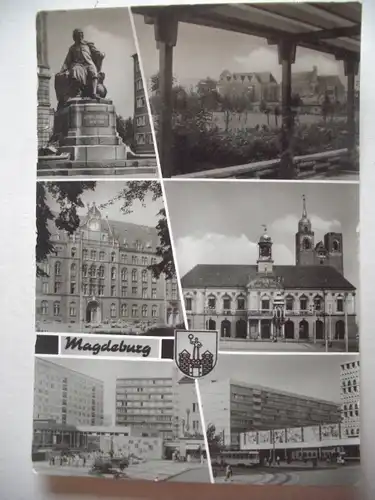 Alte AK Magdeburg Mehrbildkarte [aA289]