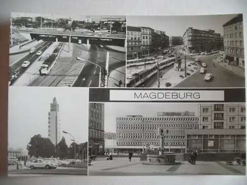 Alte AK Magdeburg Mehrbildkarte [aA290]