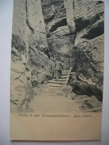 Alte AK Schwedenlöcher Sächsische Schweiz um 1920 [439]
