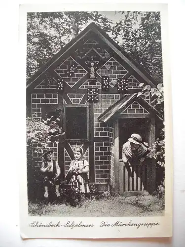 Alte AK Schönebeck Salzelmen Die Märchengruppe [T102]