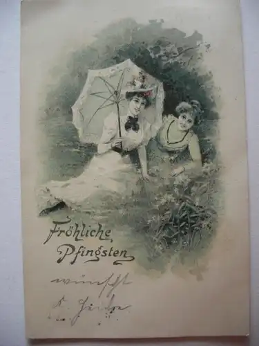 Alte AK Fröhliche Pfingsten um 1902 [229]