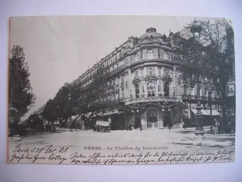 Alte AK Paris Theatre du Vaudeville 1902 [F1159]