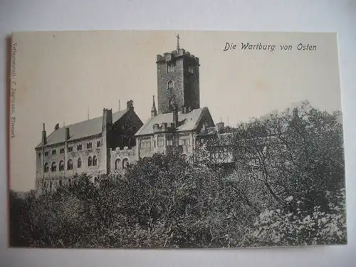 Alte AK Eisenach Wartburg von Osten um 1900 [E233]