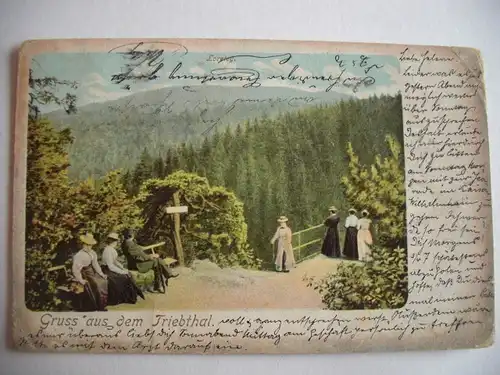Alte AK Triebthal Triebtal Loreley um 1900 [E44]