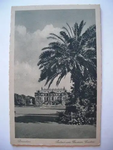 Alte AK Dresden Palais im Großen Garten um 1930 [F739]