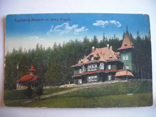 Alte AK Rehefeld Jagdschloss um 1925 [F846]