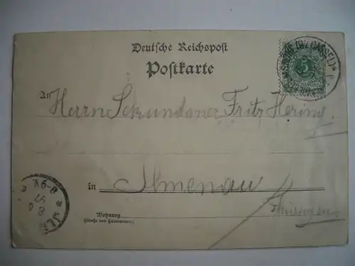 Alte AK Kassel Wilhelmshöhe Herkuleskaskaden 1897 [F25]