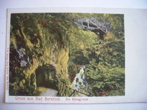 Alte AK Bad Bertrich Die Käsegrotte um 1900 [E624]