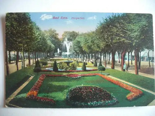Alte AK Bad Ems Kurgarten [S418]