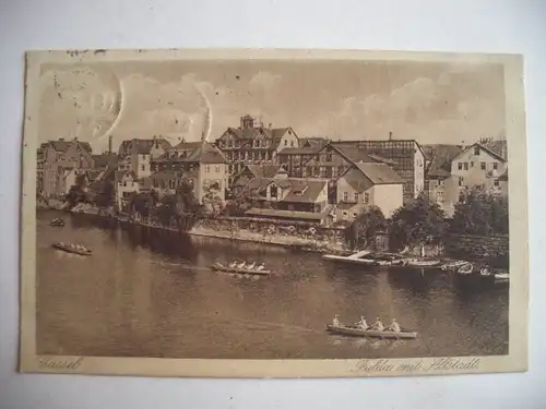 Alte AK Kassel Cassel Fulda Ruderboot Regatta [T798]