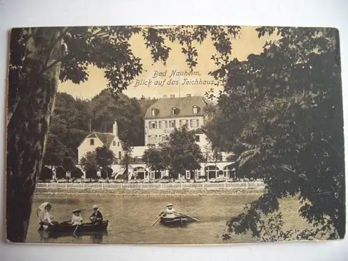 Alte AK Bad Nauheim Teichhaus 1917 [T815]