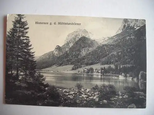 Alte AK Berchtesgaden, Hintersee g. d. Mühlsturzhörner [S178]