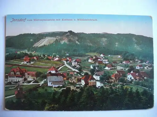 Alte AK Jonsdorf Kurhaus Mühlsteinbruch um 1930 [S89]