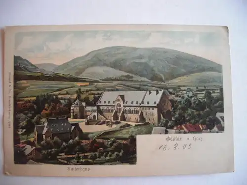 Alte AK Goslar Kaiserhaus 1903 [E1152]