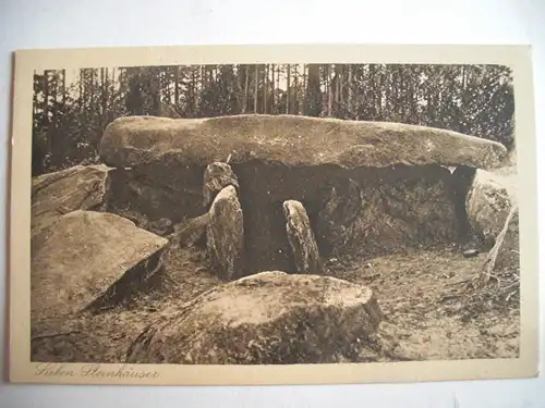 Alte AK Sieben Steinhäuser Siebensteinhäuser Lüneburger Heide [T854]